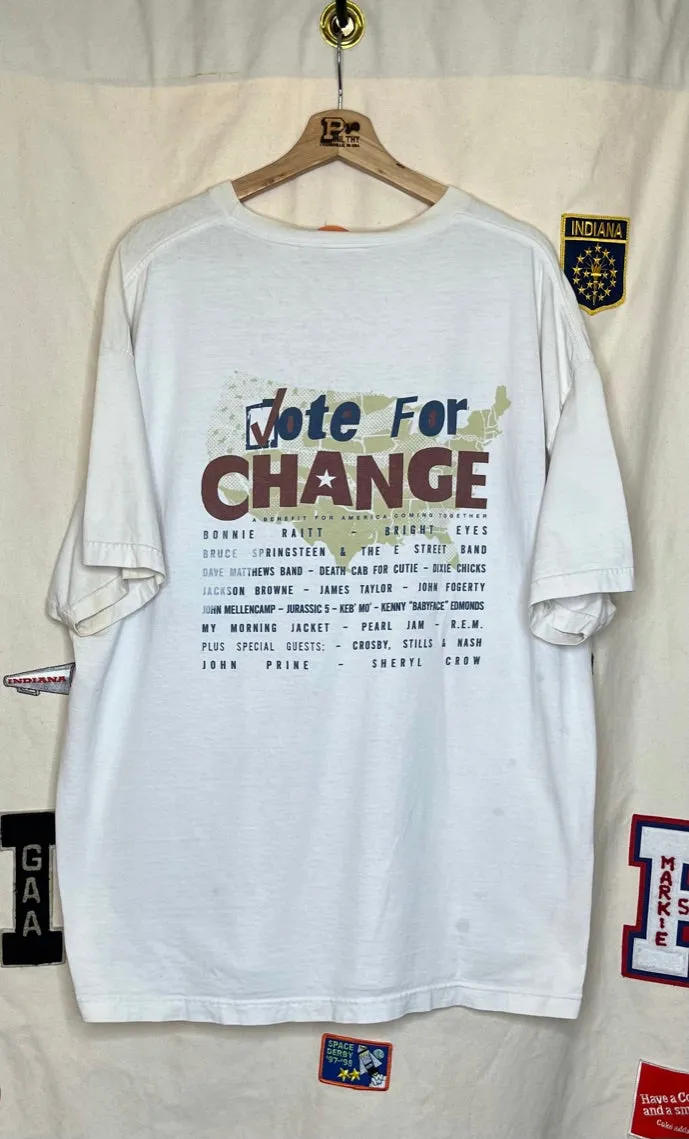 2004 Vote for Change T-Shirt: XXL