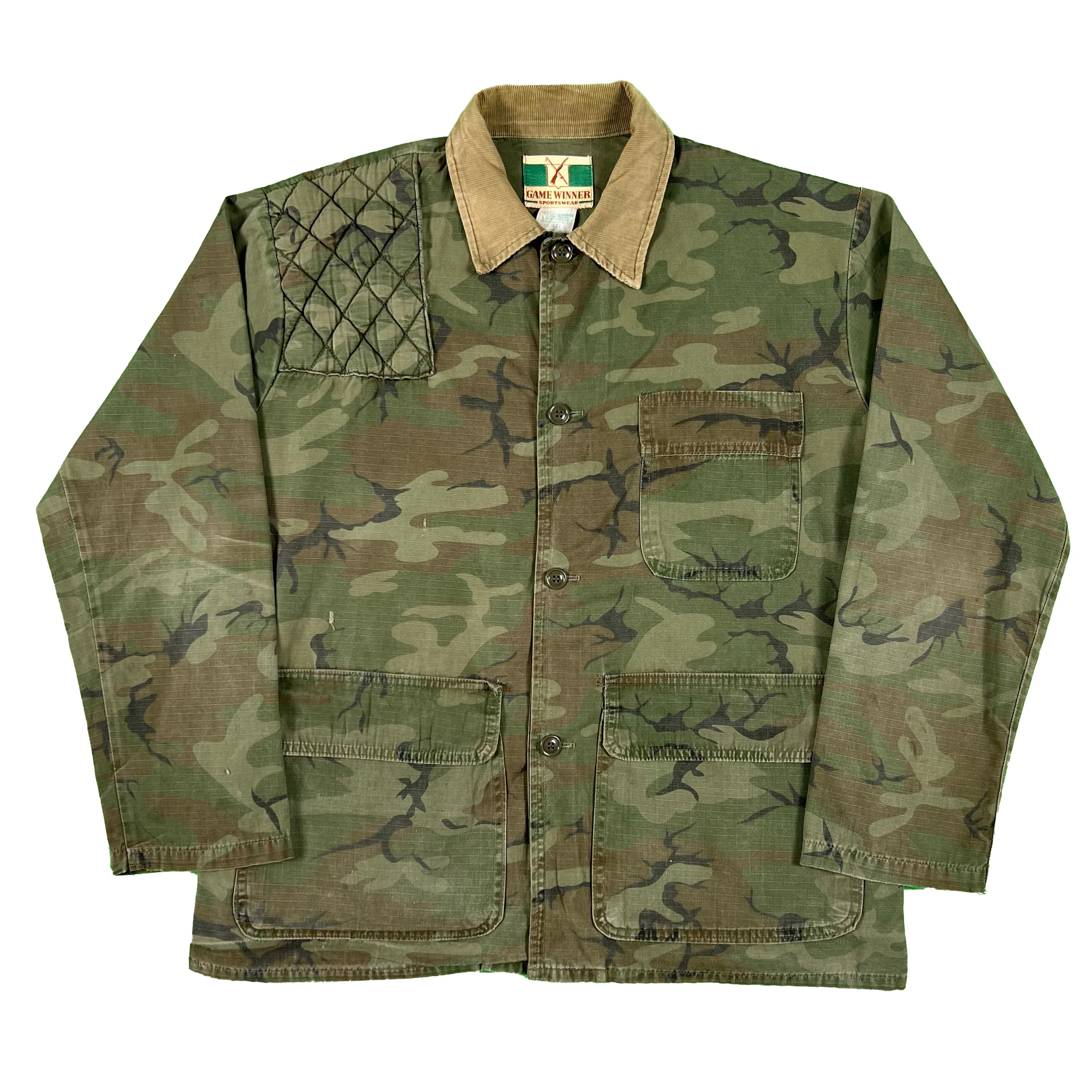 60s Webbed Camo Hunting Jacket- XL