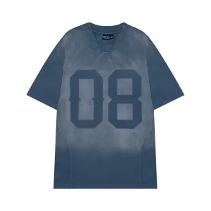 8TH WASHED TEE - STORM BLUE