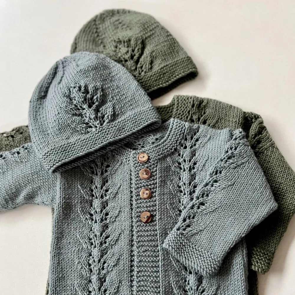 Abby Cardigan & Hat Knitting Pattern