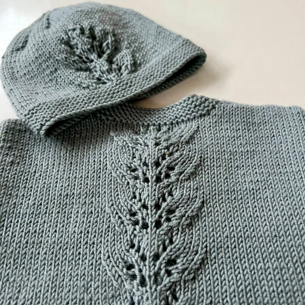 Abby Cardigan & Hat Knitting Pattern