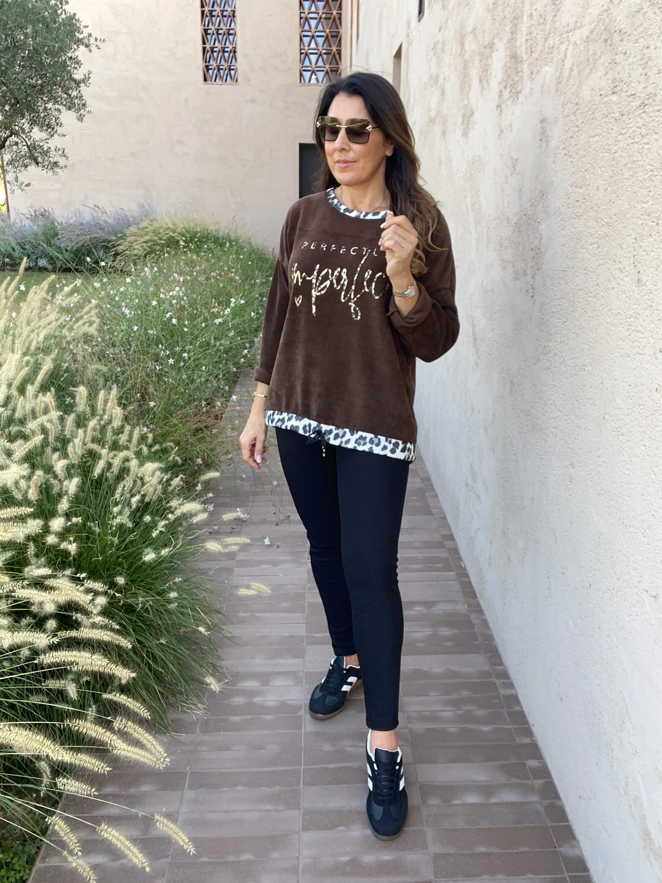 Aine Brown Perfectly Imperfect Top