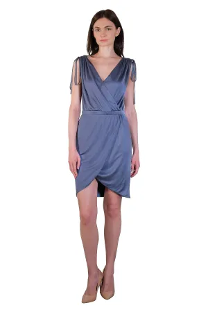 Amara Jersey Wrap Effect Dress