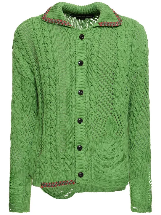 Andersson Bell   Sauvage cotton knit cardigan 