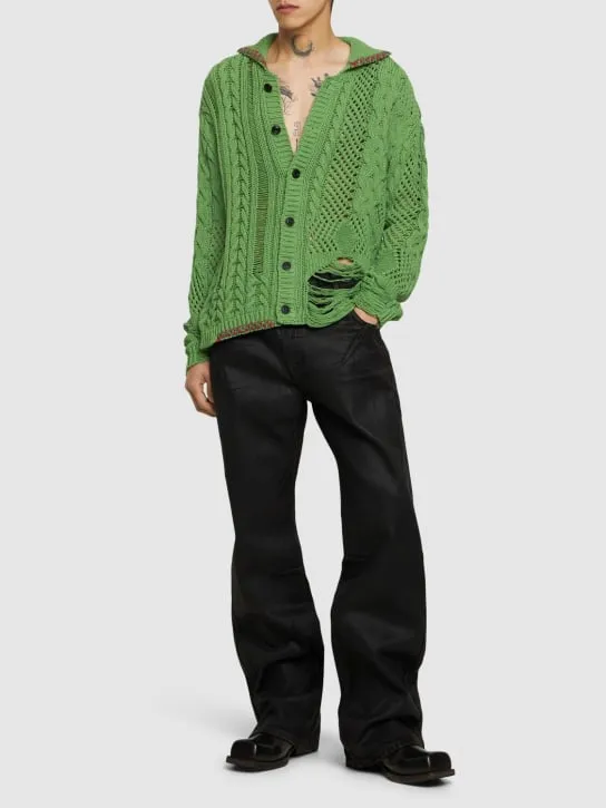 Andersson Bell   Sauvage cotton knit cardigan 