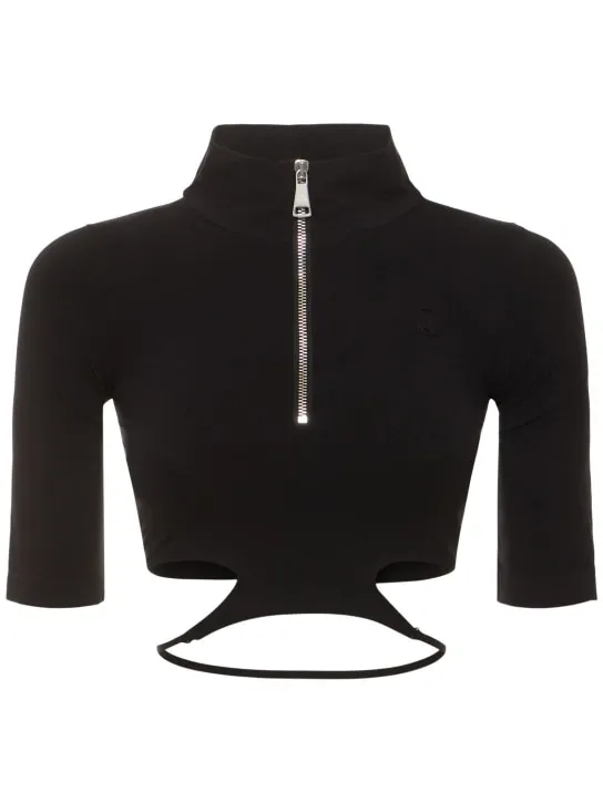 Andreadamo   Sculpting jersey cutout top 