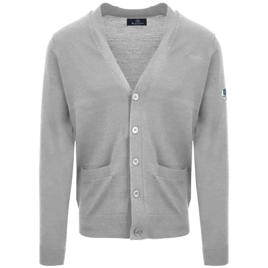 Aquascutum Grey Button Up Cardigan