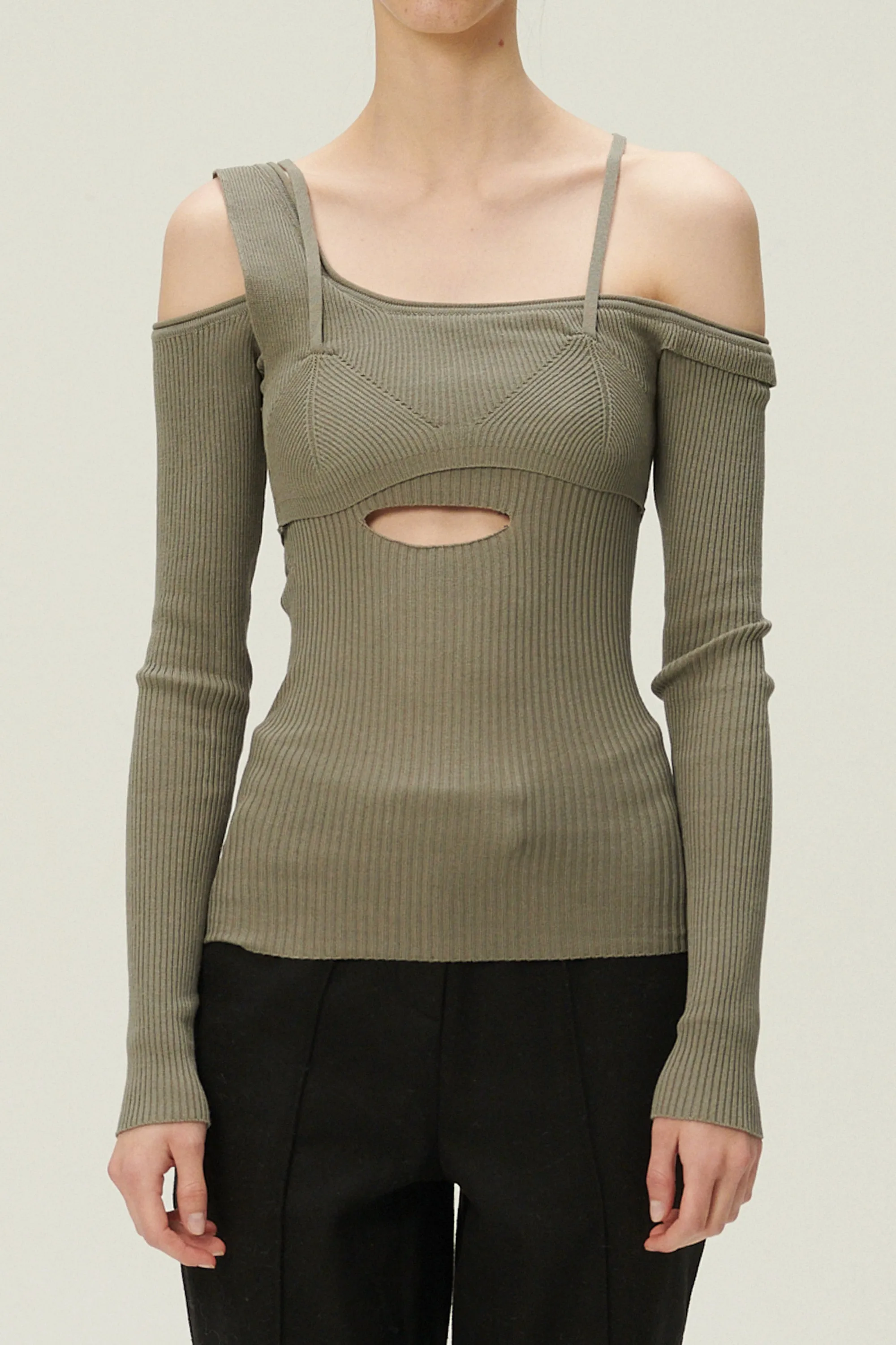 Arisha Layered Effect Knit Top