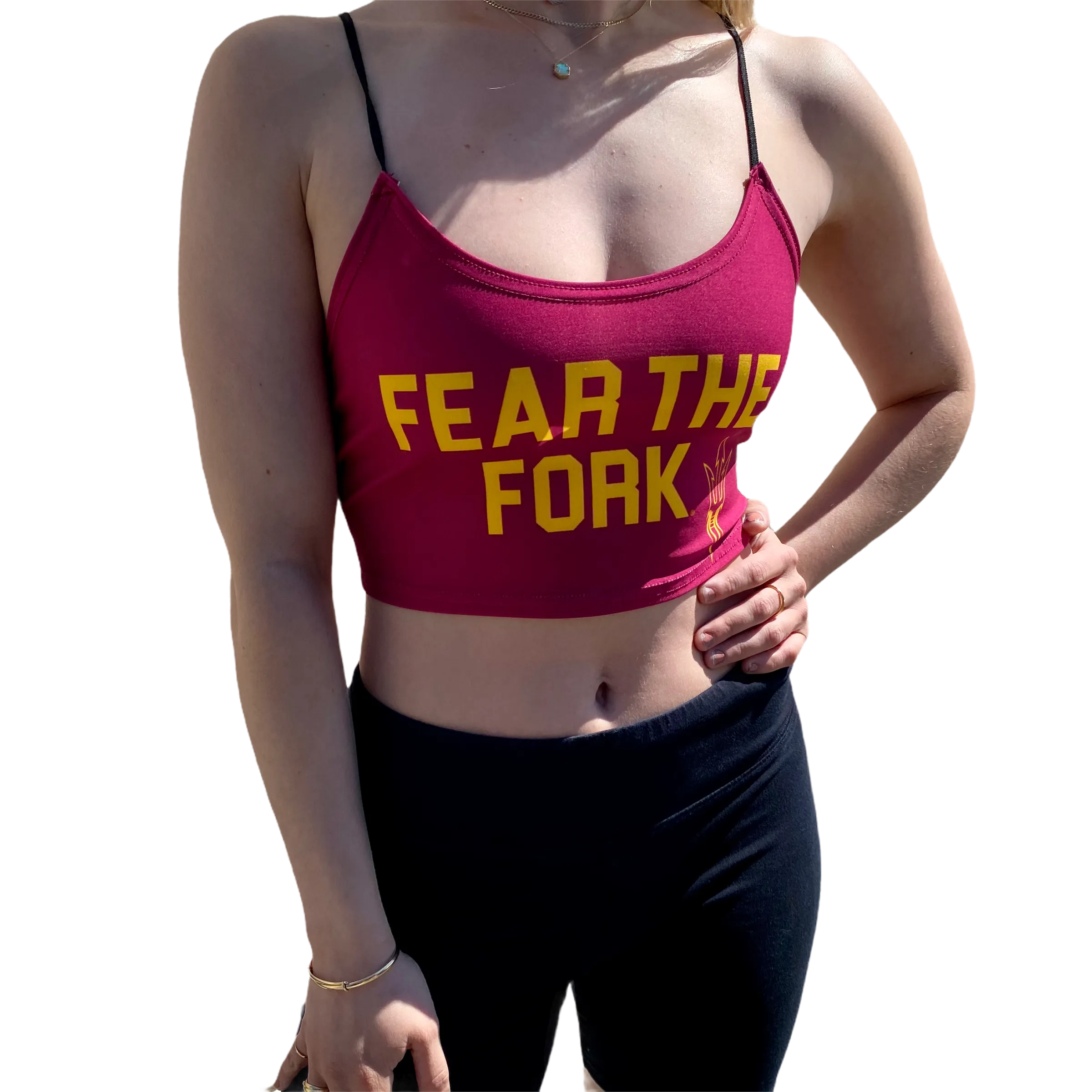 Arizona State ASU Fear The Fork Spaghetti Tank