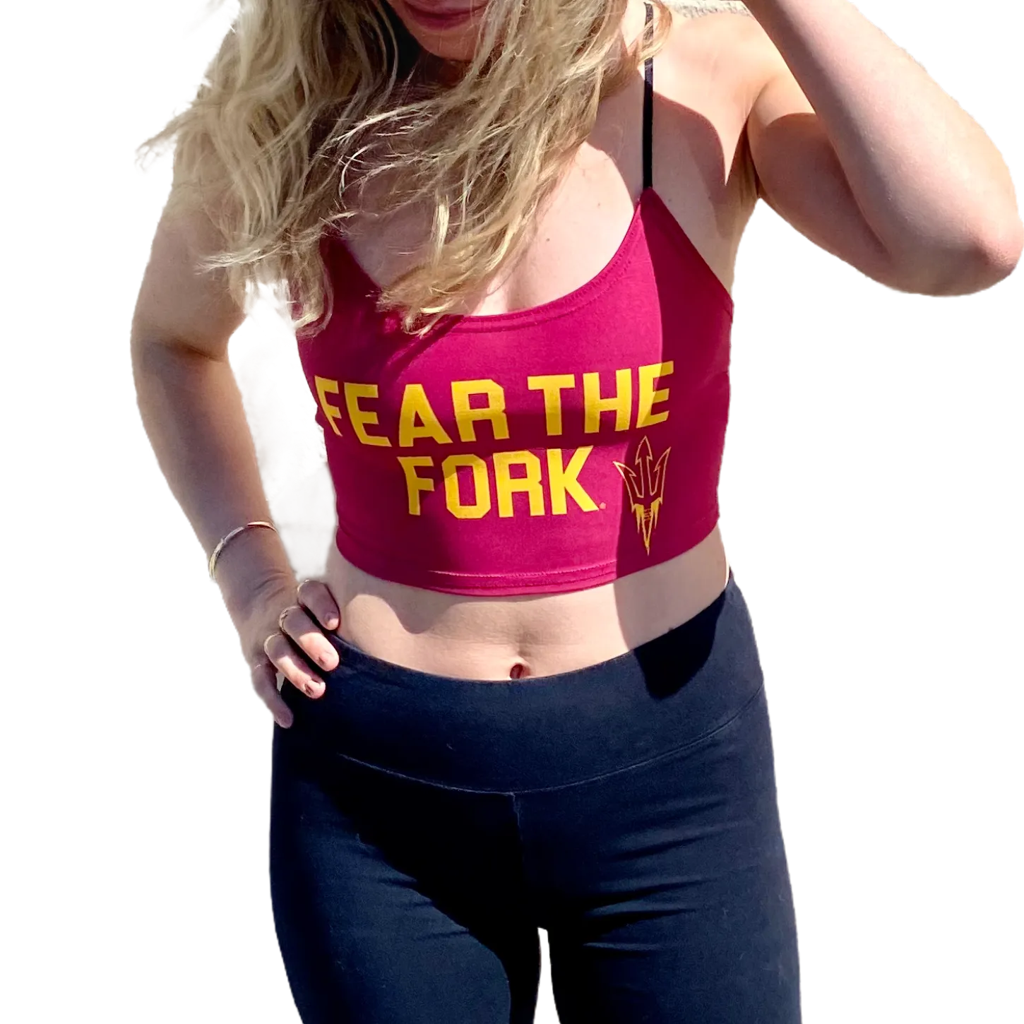 Arizona State ASU Fear The Fork Spaghetti Tank