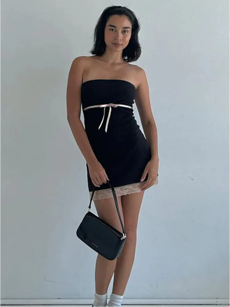 Backless Bow Bliss Mini Dress