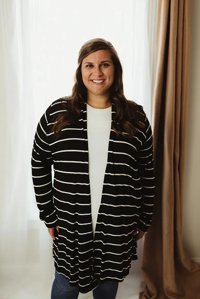 Black & White Plus Cardigan