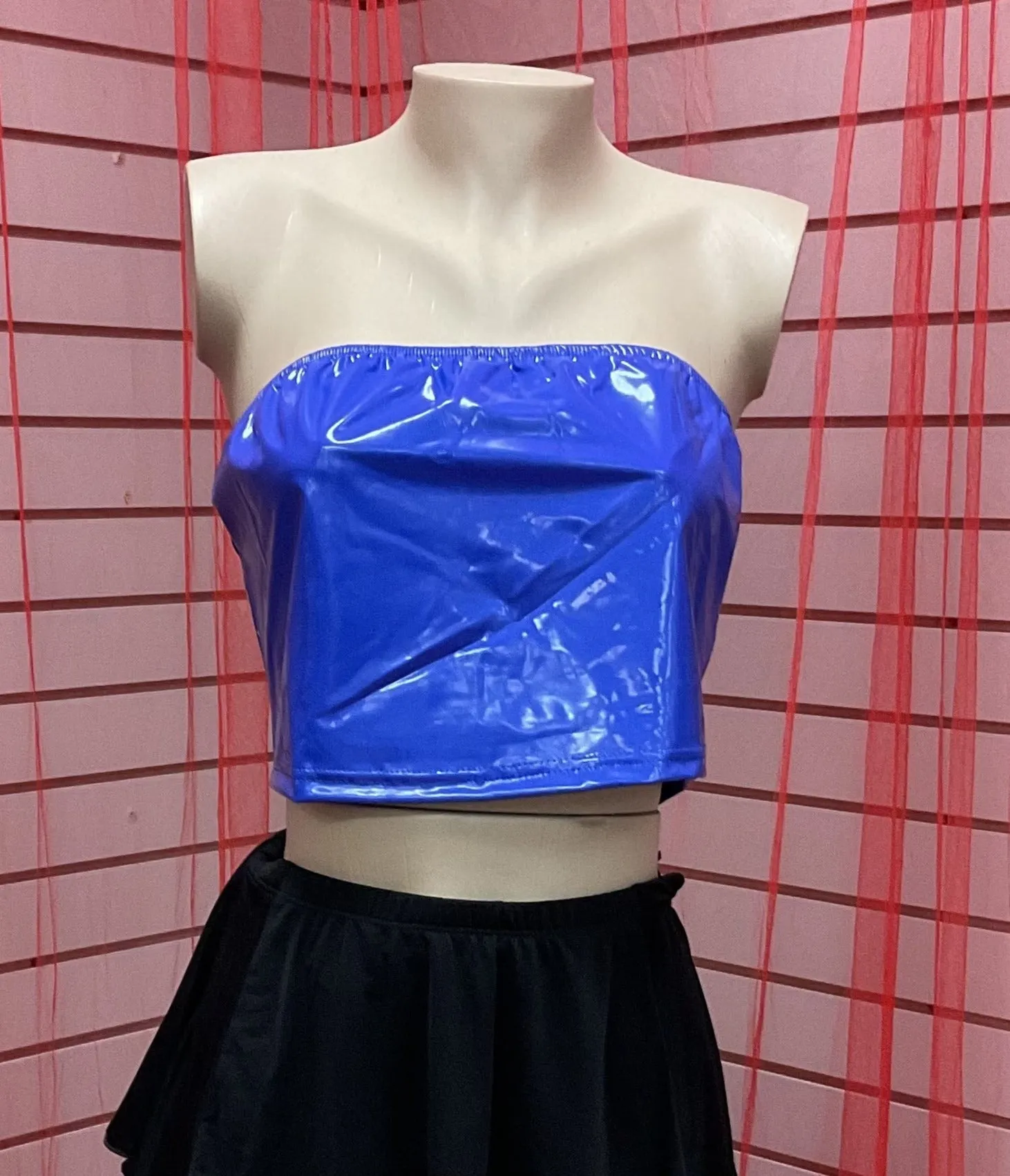 Blue Tube Top, Size 0XL