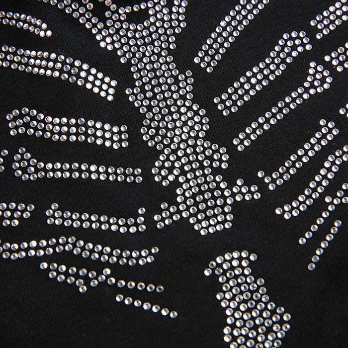 Bones Rhinestone Bardot Top