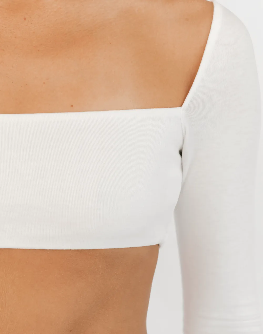 Broadway Crop Top (White)