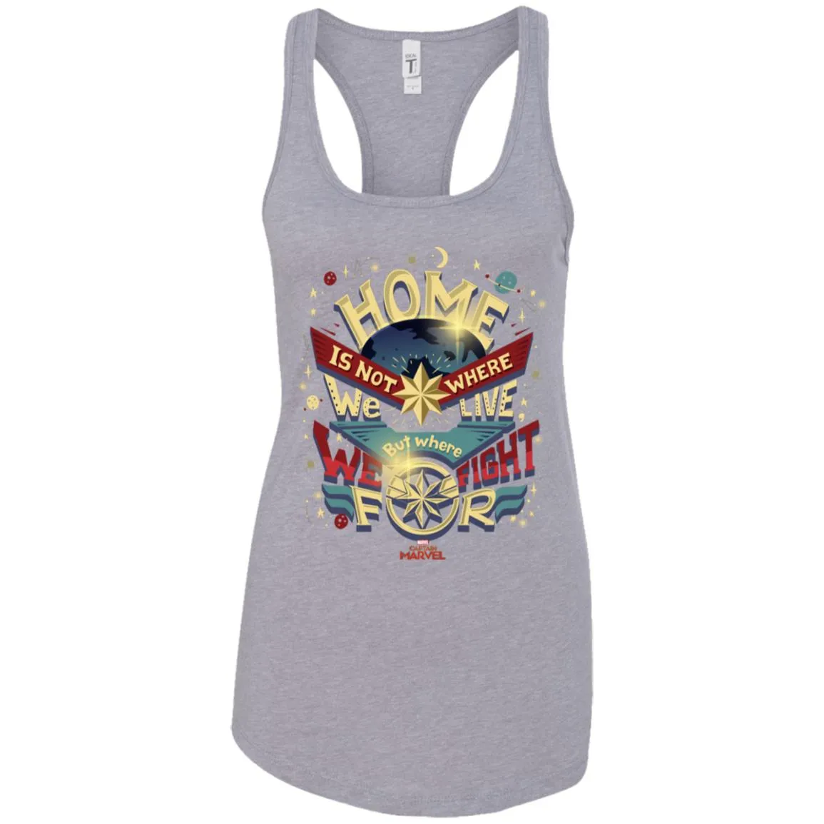 Captain Marvel Home Is What We Fight For Women Tank Top