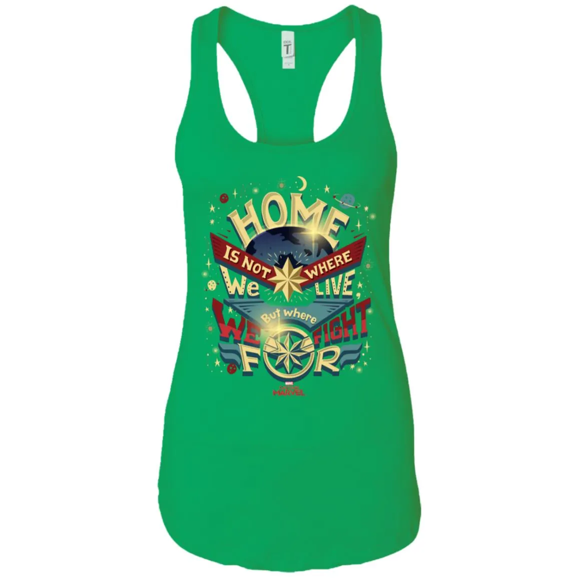 Captain Marvel Home Is What We Fight For Women Tank Top