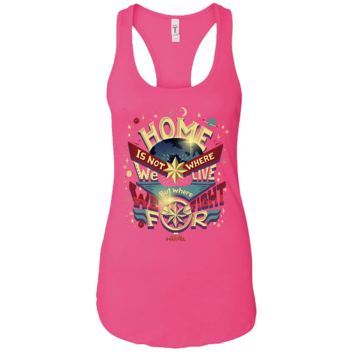 Captain Marvel Home Is What We Fight For Women Tank Top