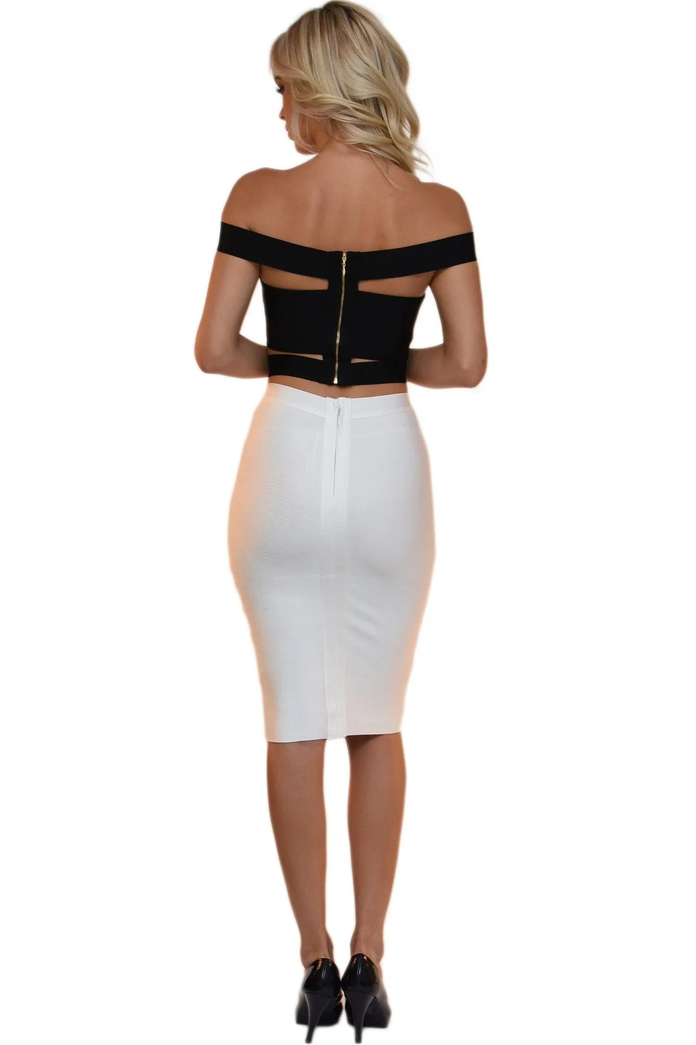 Cassie Crop Top - Black (Size XS - Clearance Sale)