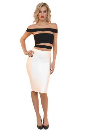 Cassie Crop Top - Black (Size XS - Clearance Sale)