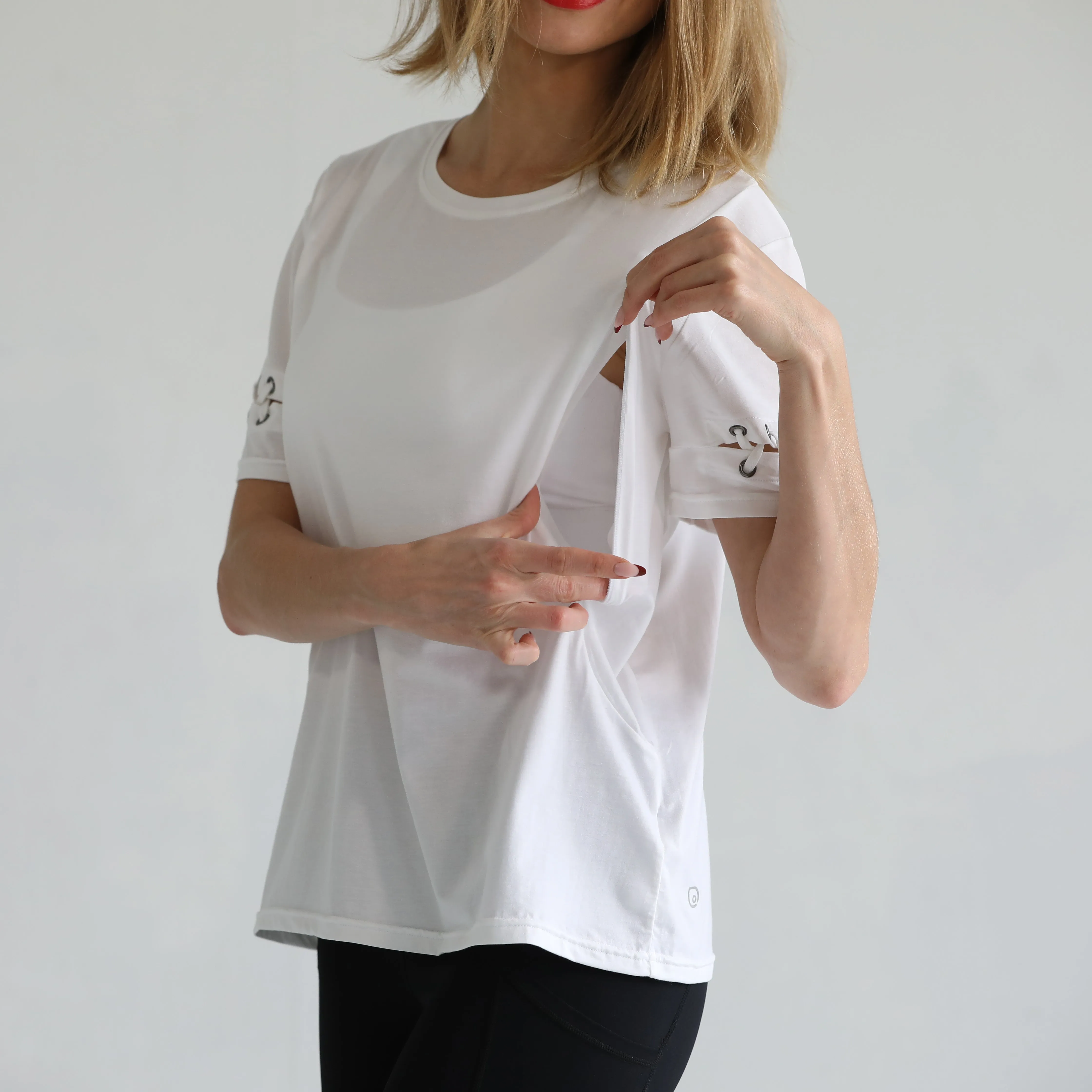 Casual Nursing T-Shirt (Blanc)