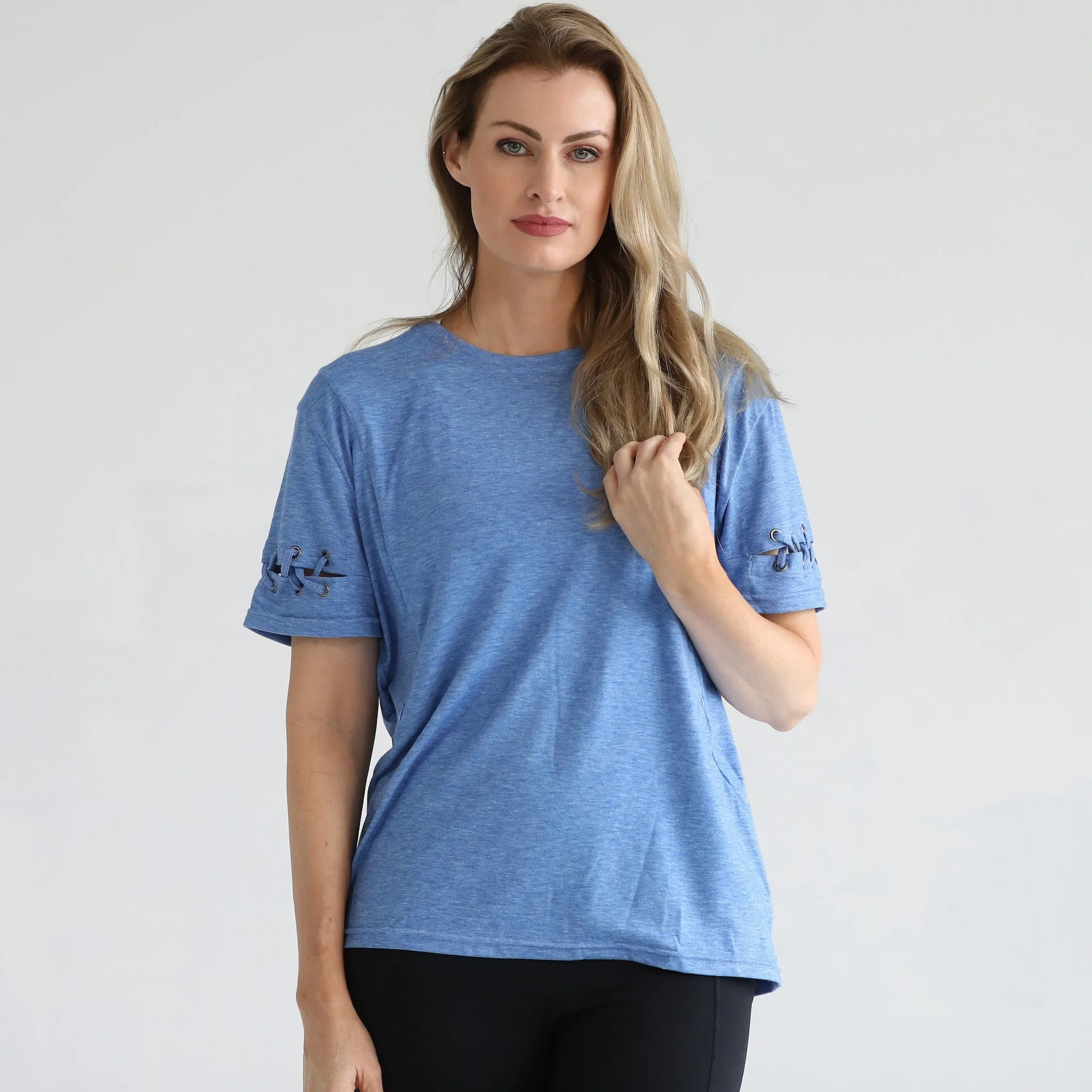 Casual Nursing T-Shirt (Pacific Blue)