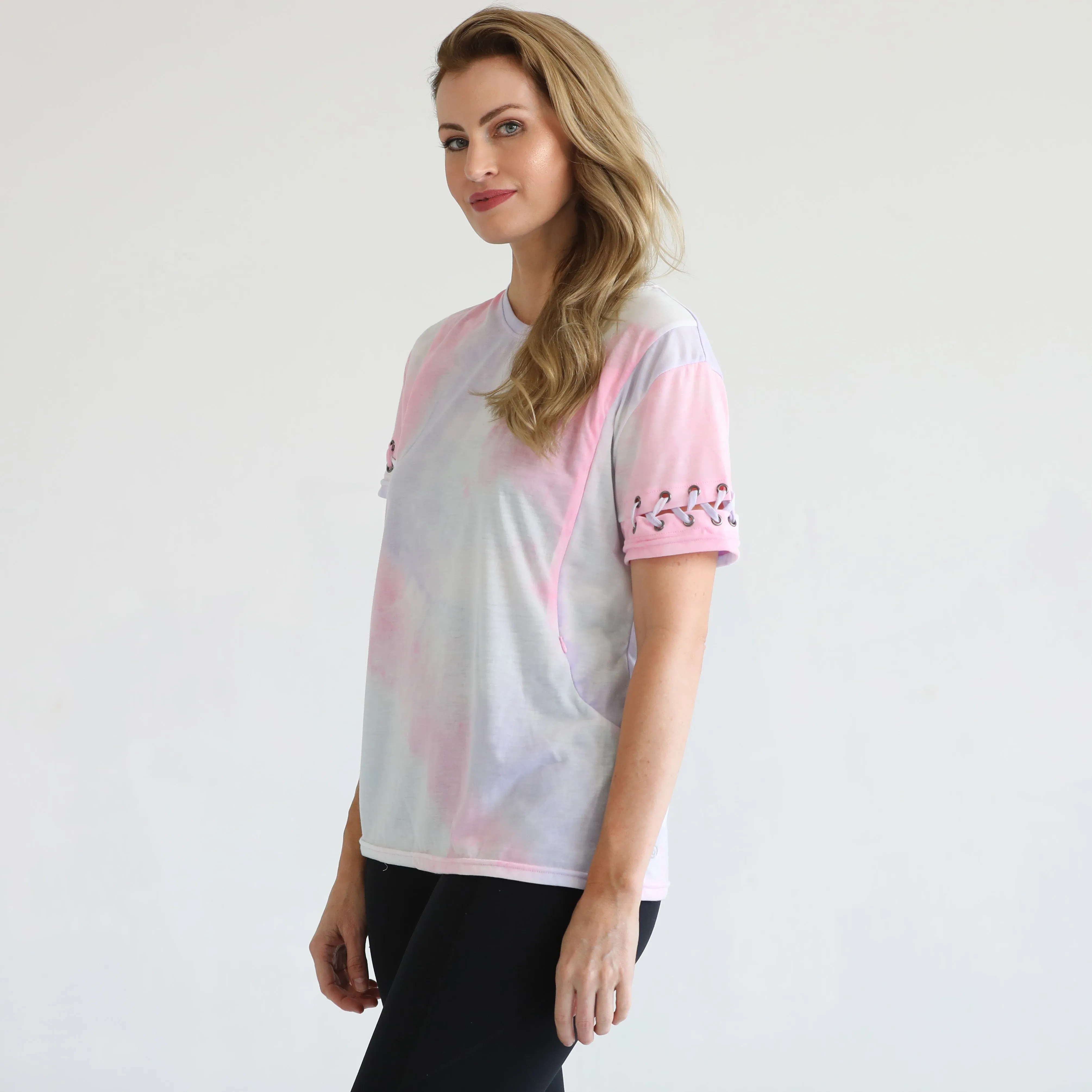 Casual Nursing T-Shirt (Pink Sand)