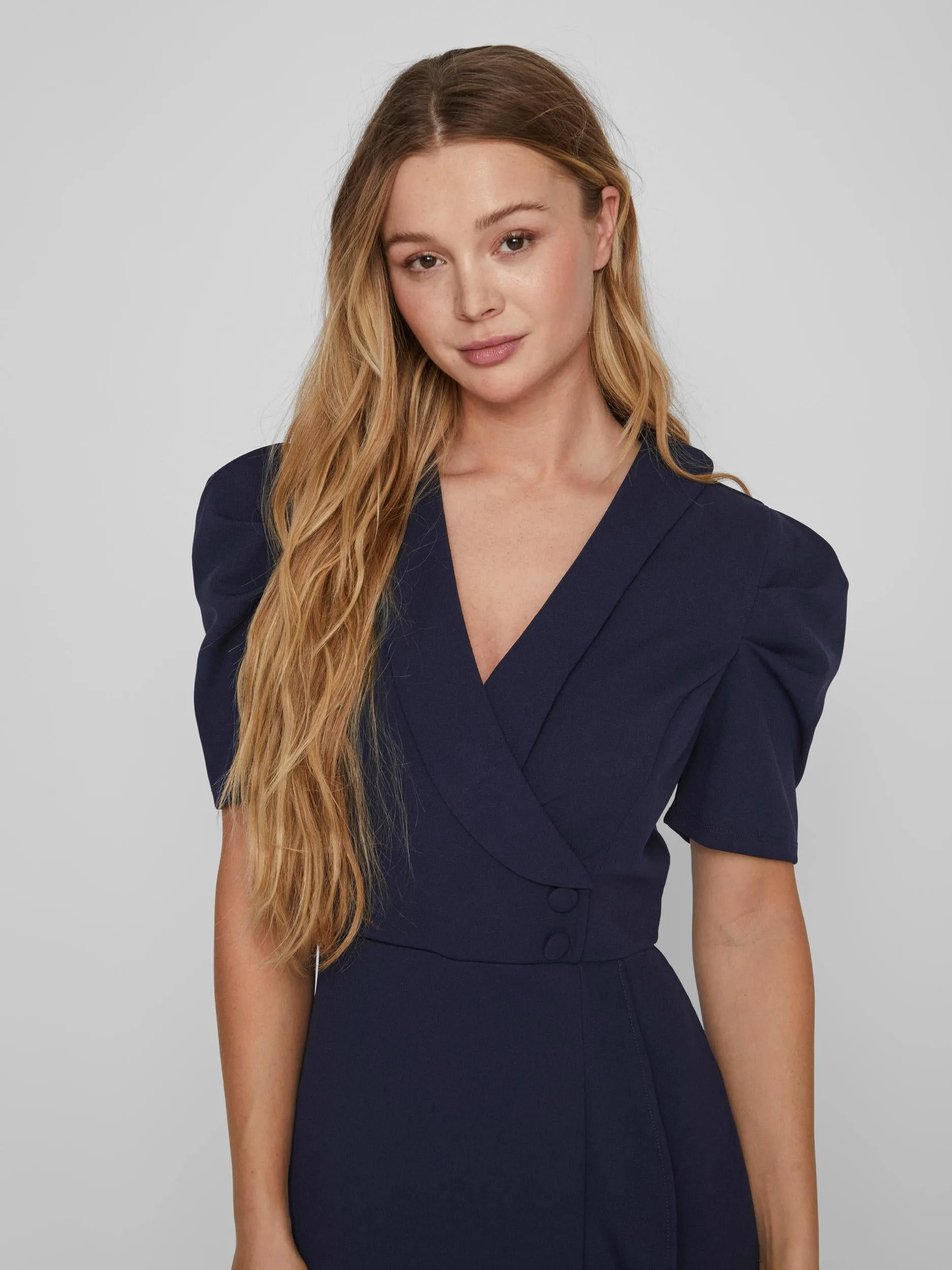 CLARA MIDI DRESS (NAVY)