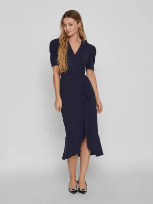 CLARA MIDI DRESS (NAVY)