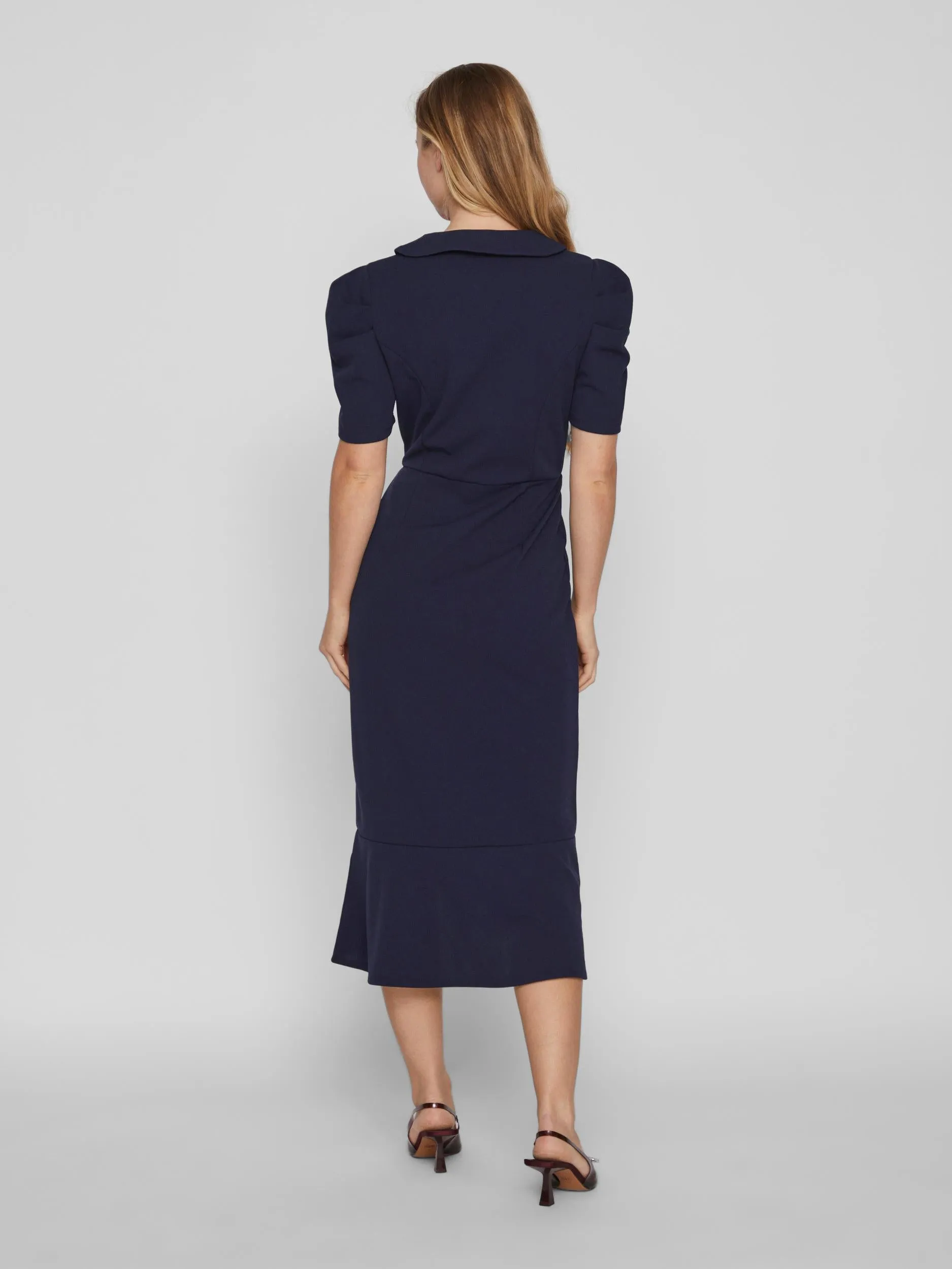 CLARA MIDI DRESS (NAVY)