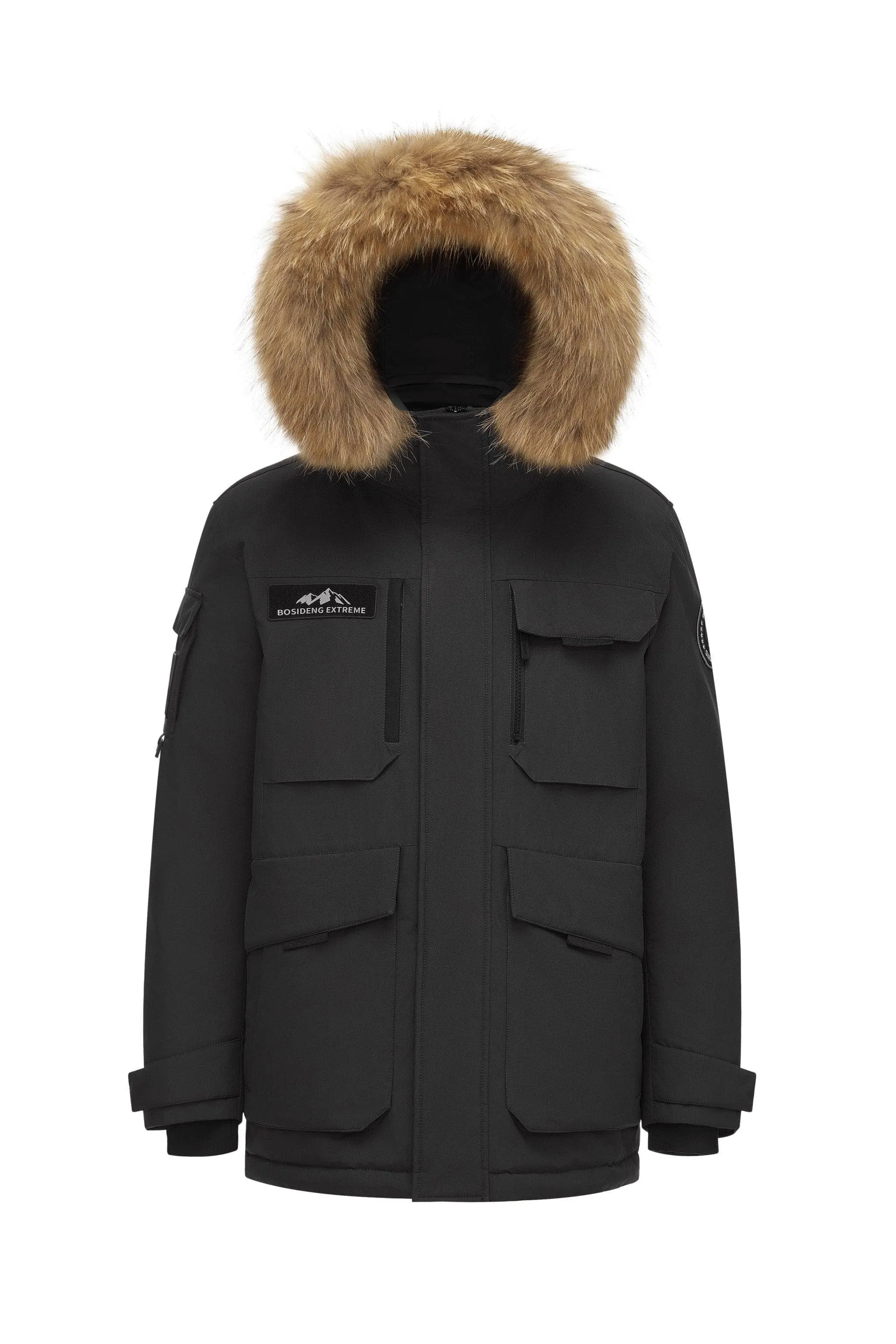 Classic Extreme Goose Down Parka With Fur Hood 2317