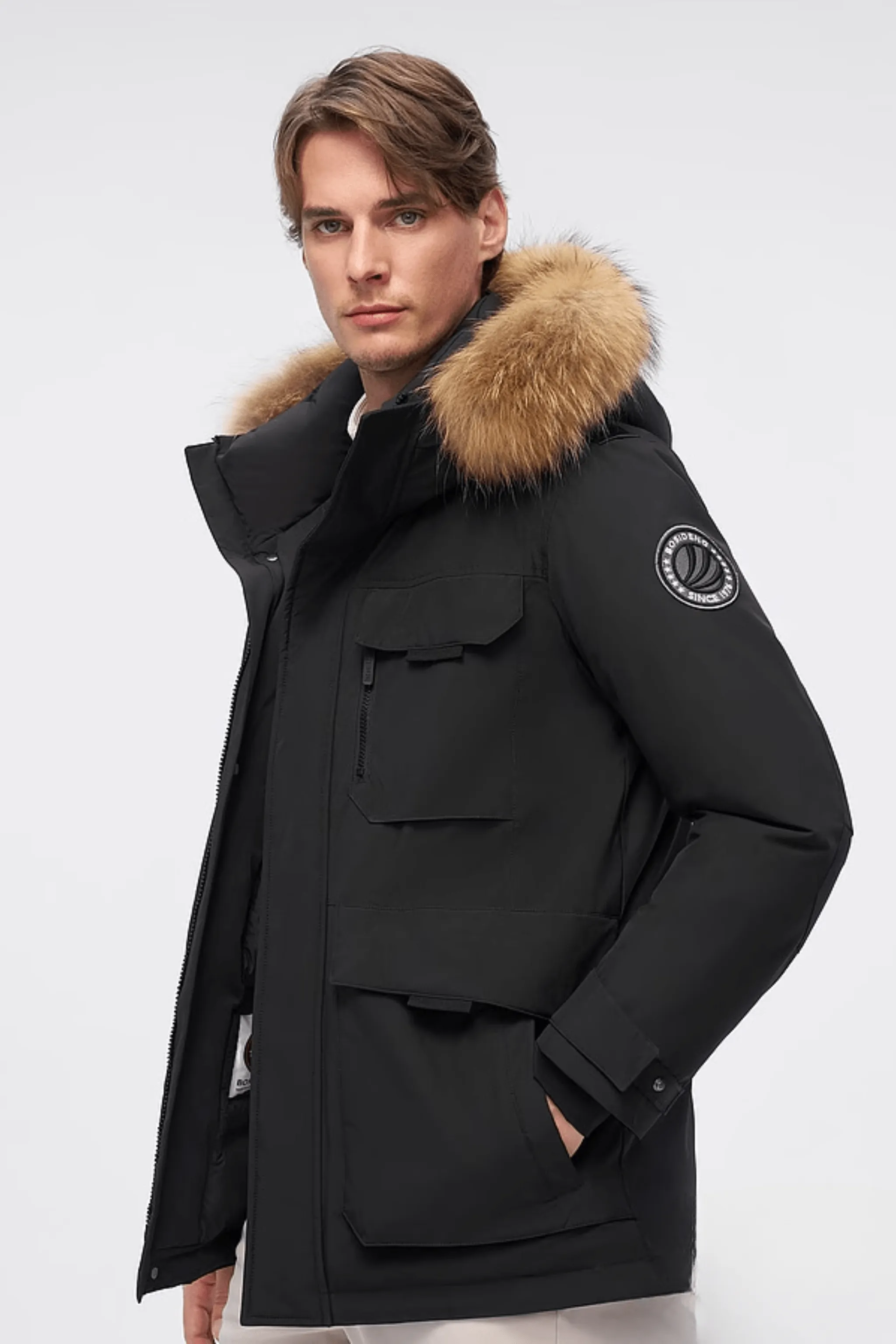 Classic Extreme Goose Down Parka With Fur Hood 2317