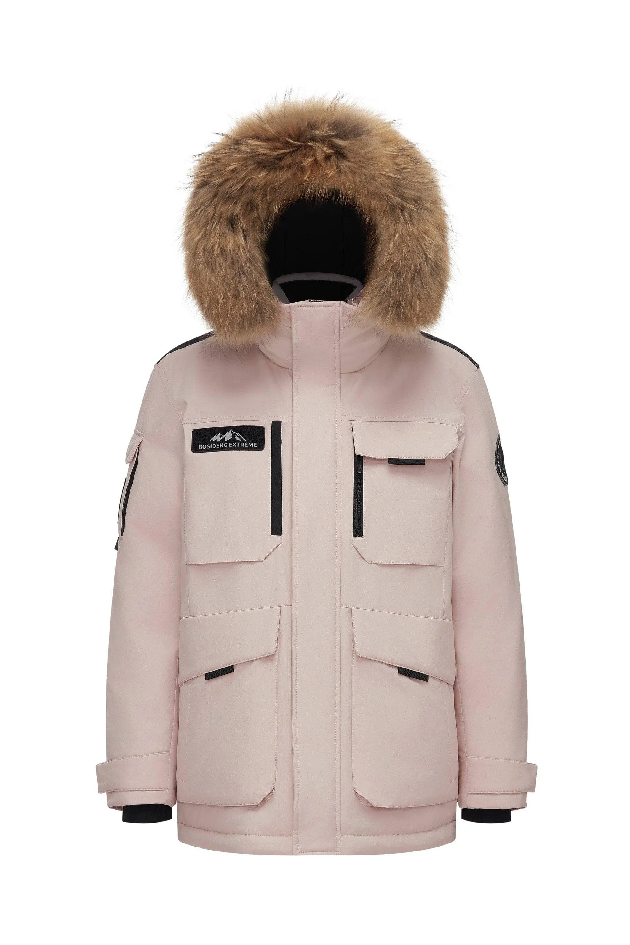 Classic Extreme Goose Down Parka With Fur Hood 2317