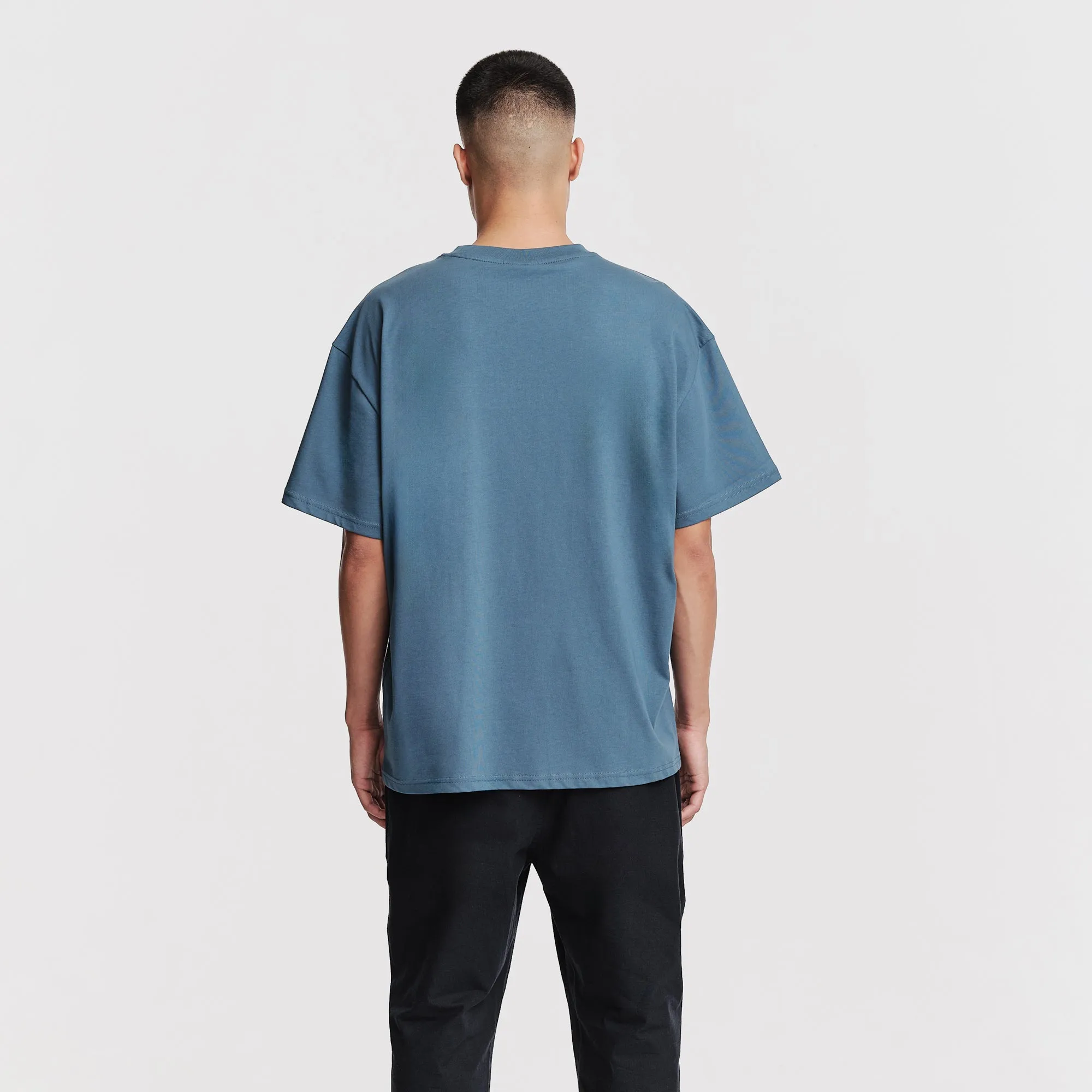 Clemente oversized T-Shirt China Blue