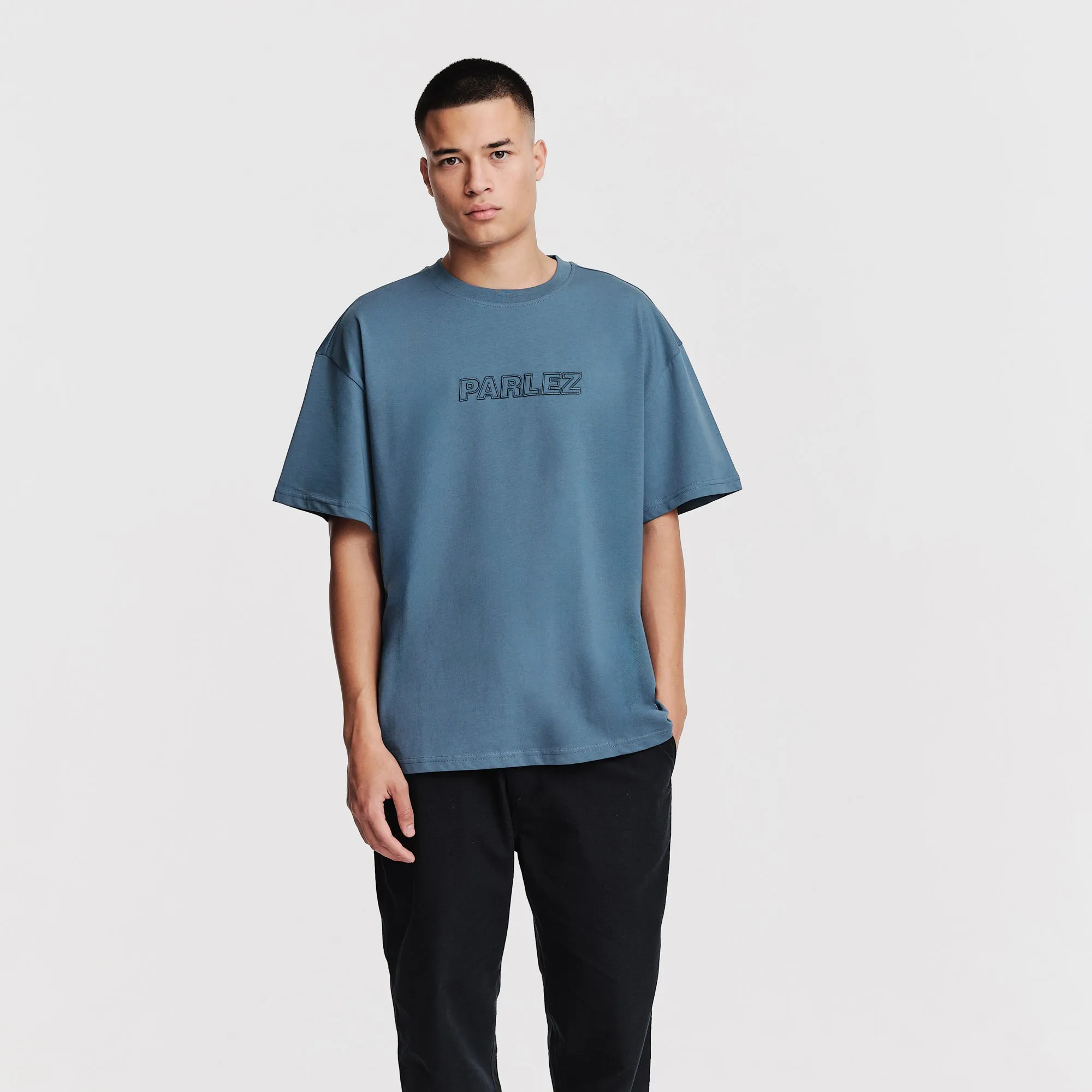 Clemente oversized T-Shirt China Blue