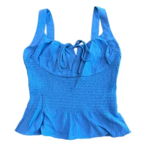 Cobalt Front Tie Top