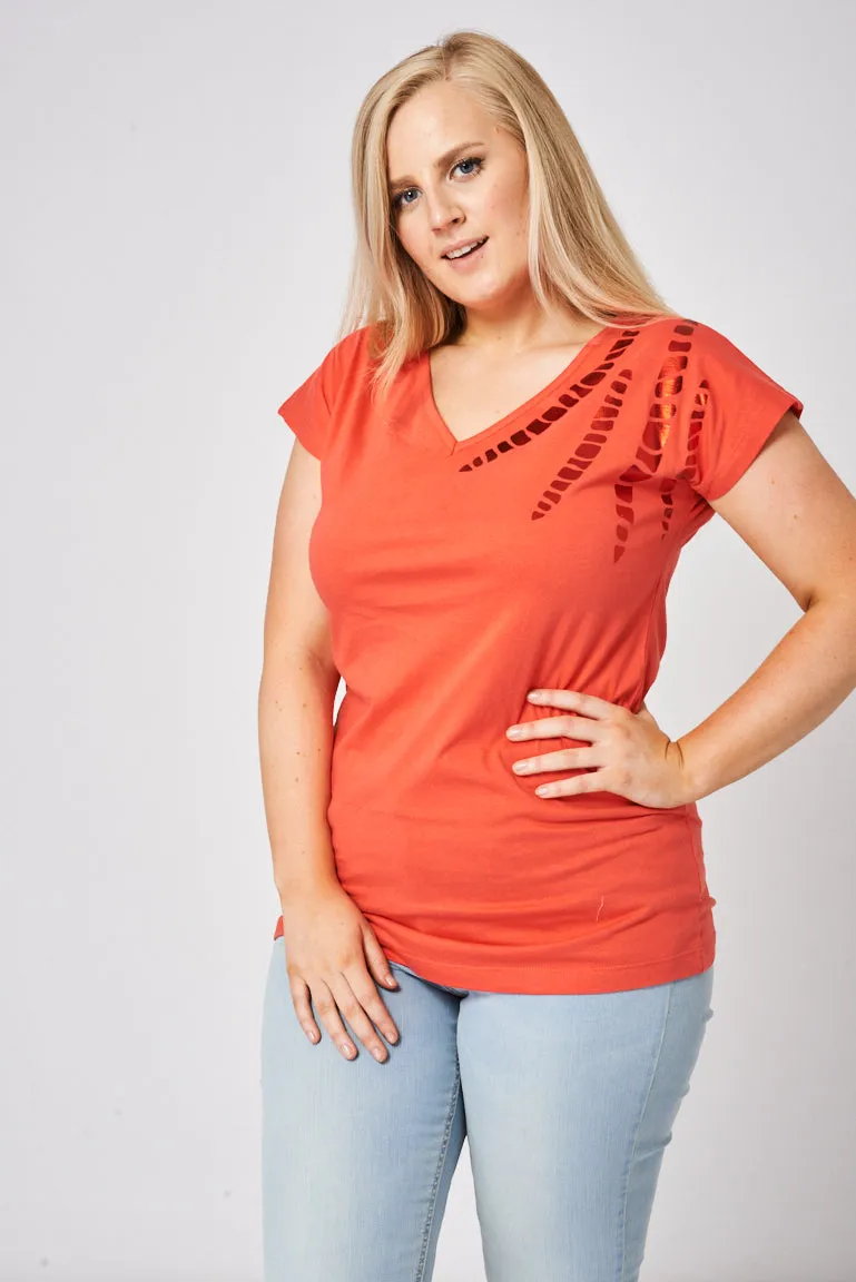 Coral Short Sleeves T-Shirt