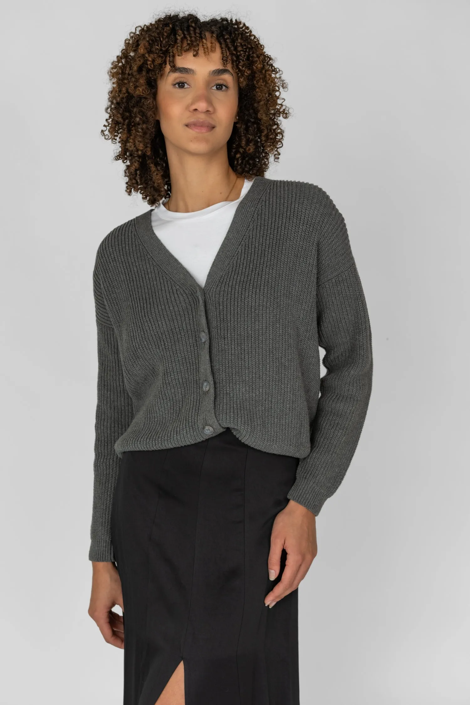 Cotton Cardigan Grey