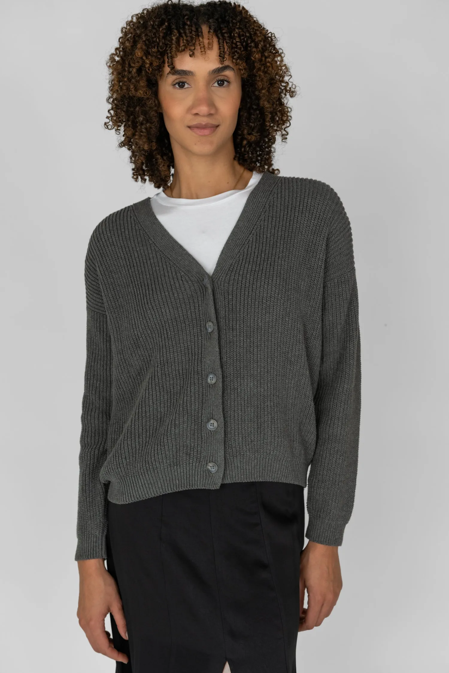 Cotton Cardigan Grey