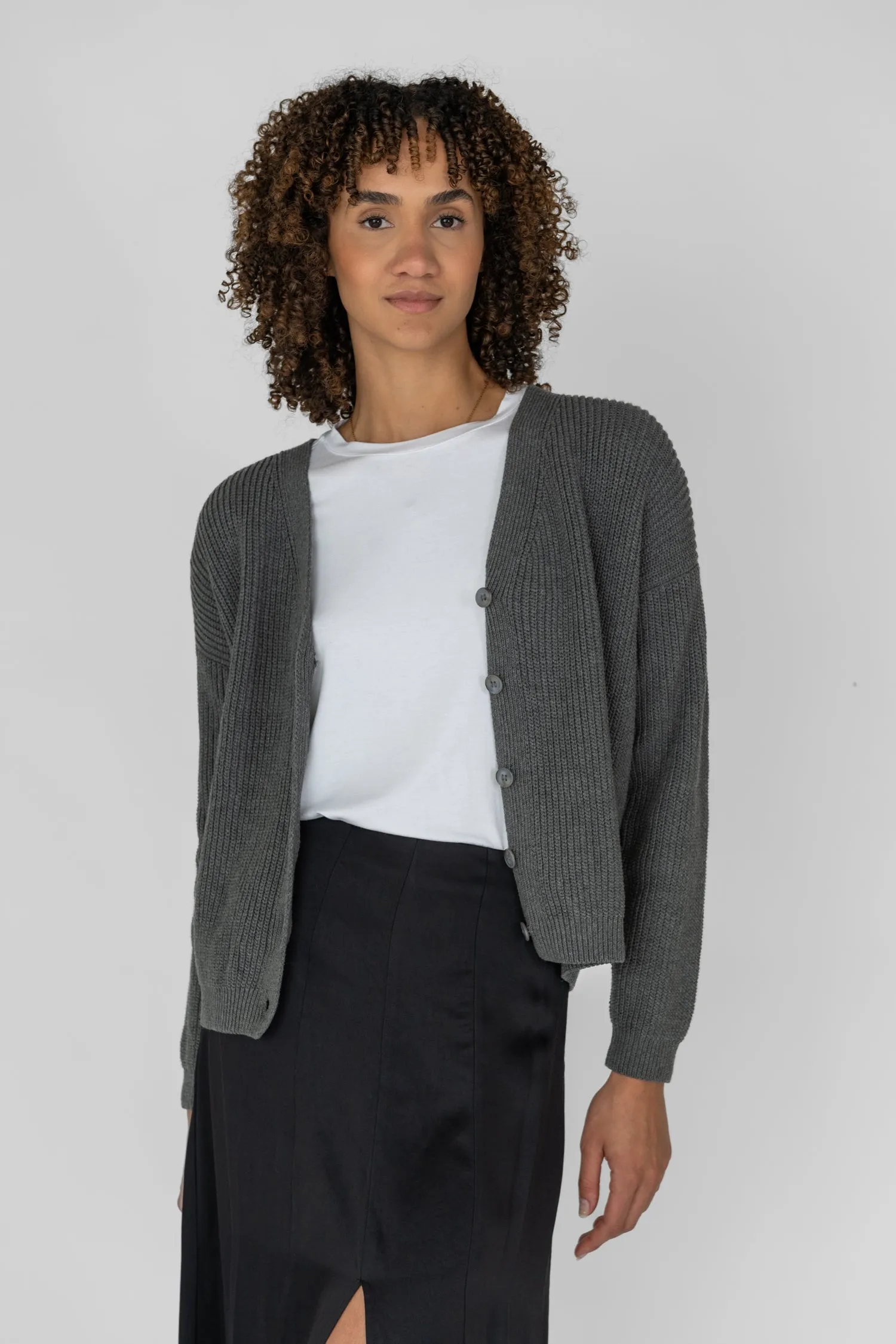 Cotton Cardigan Grey