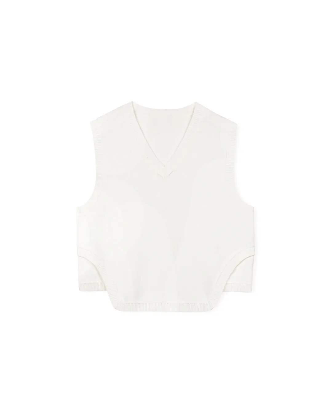 Crop Boxy V-Neck Vest