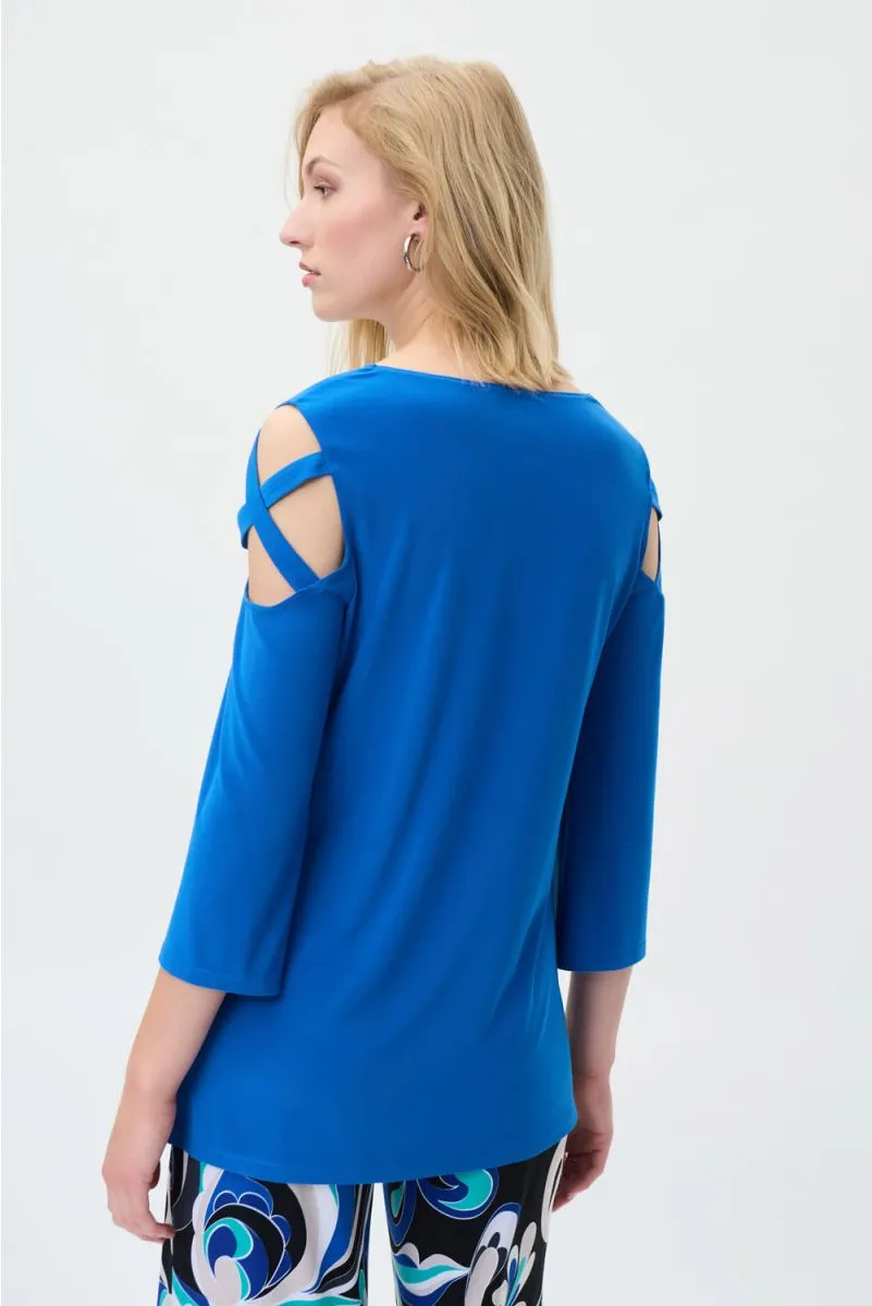 Cross Cross Shoulder Top JOSEPH RIBKOFF 231216