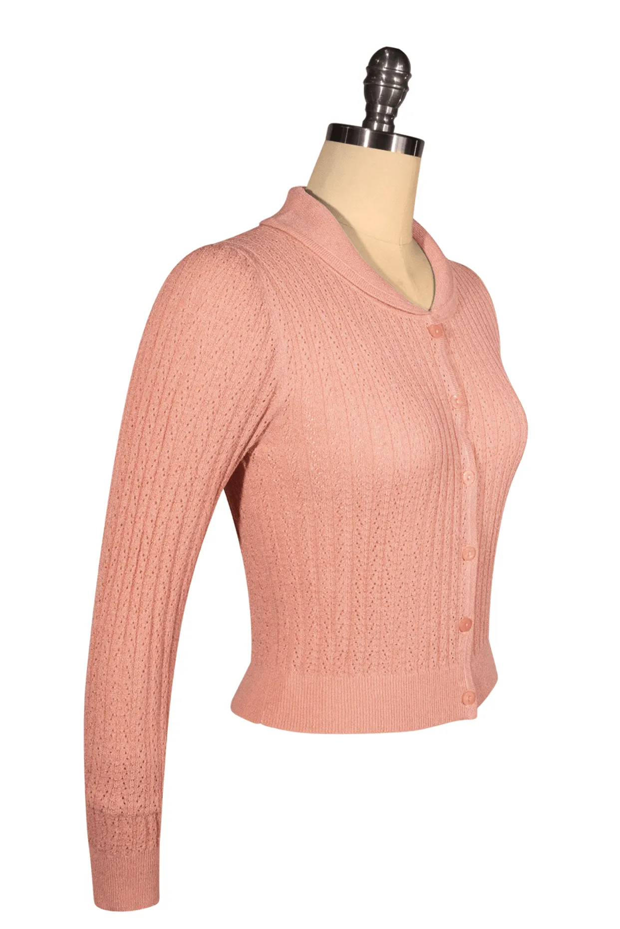 D'Amour Dickens Cardigan (Peach Pink)