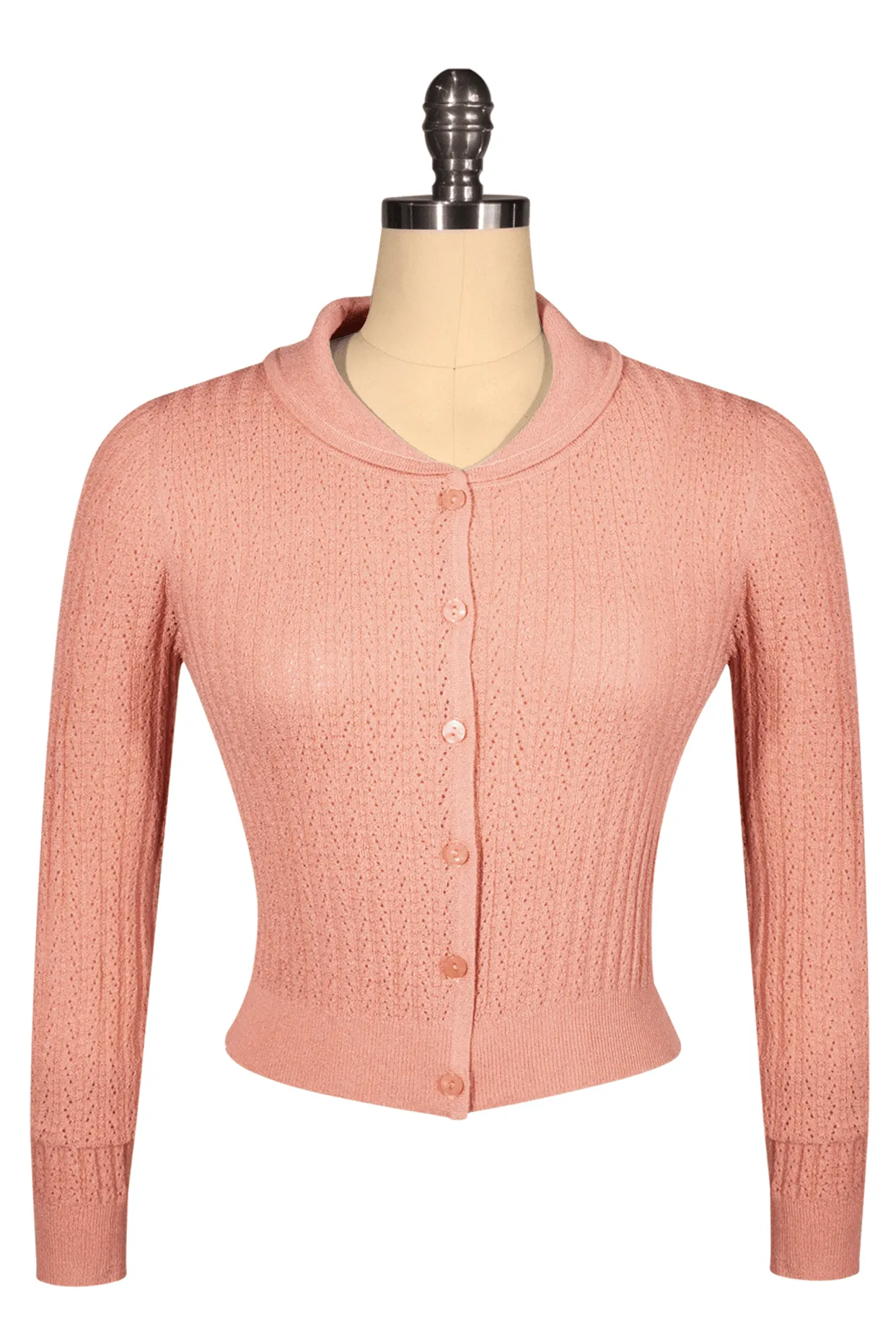 D'Amour Dickens Cardigan (Peach Pink)