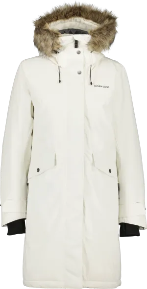 Didriksons Women&#x27;s Erika Parka 3 White Foam | Buy Didriksons Women&#x27;s Erika Parka 3 White Foam here | Outnorth