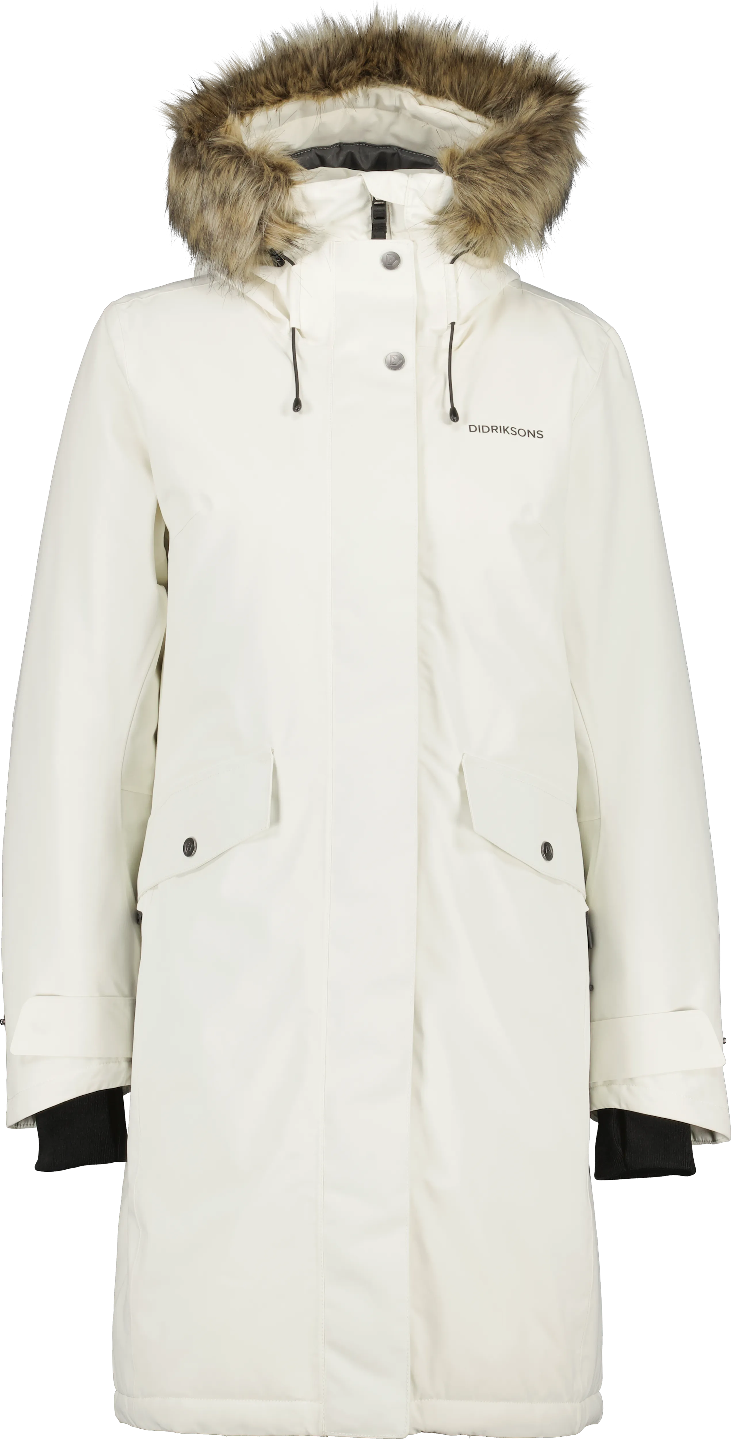 Didriksons Women&#x27;s Erika Parka 3 White Foam | Buy Didriksons Women&#x27;s Erika Parka 3 White Foam here | Outnorth