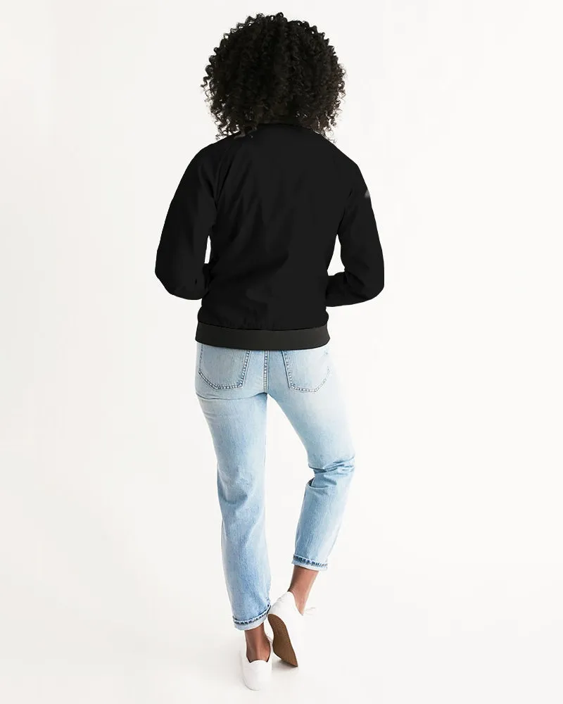 DOLLY DOODLING Ballerina Black Women's Bomber Jacket