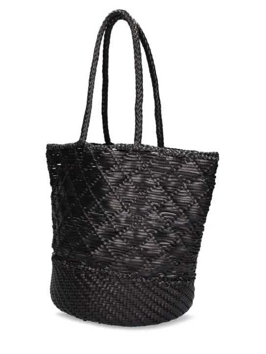 Dragon Diffusion   Corso Weave leather bucket bag 