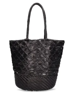 Dragon Diffusion   Corso Weave leather bucket bag 