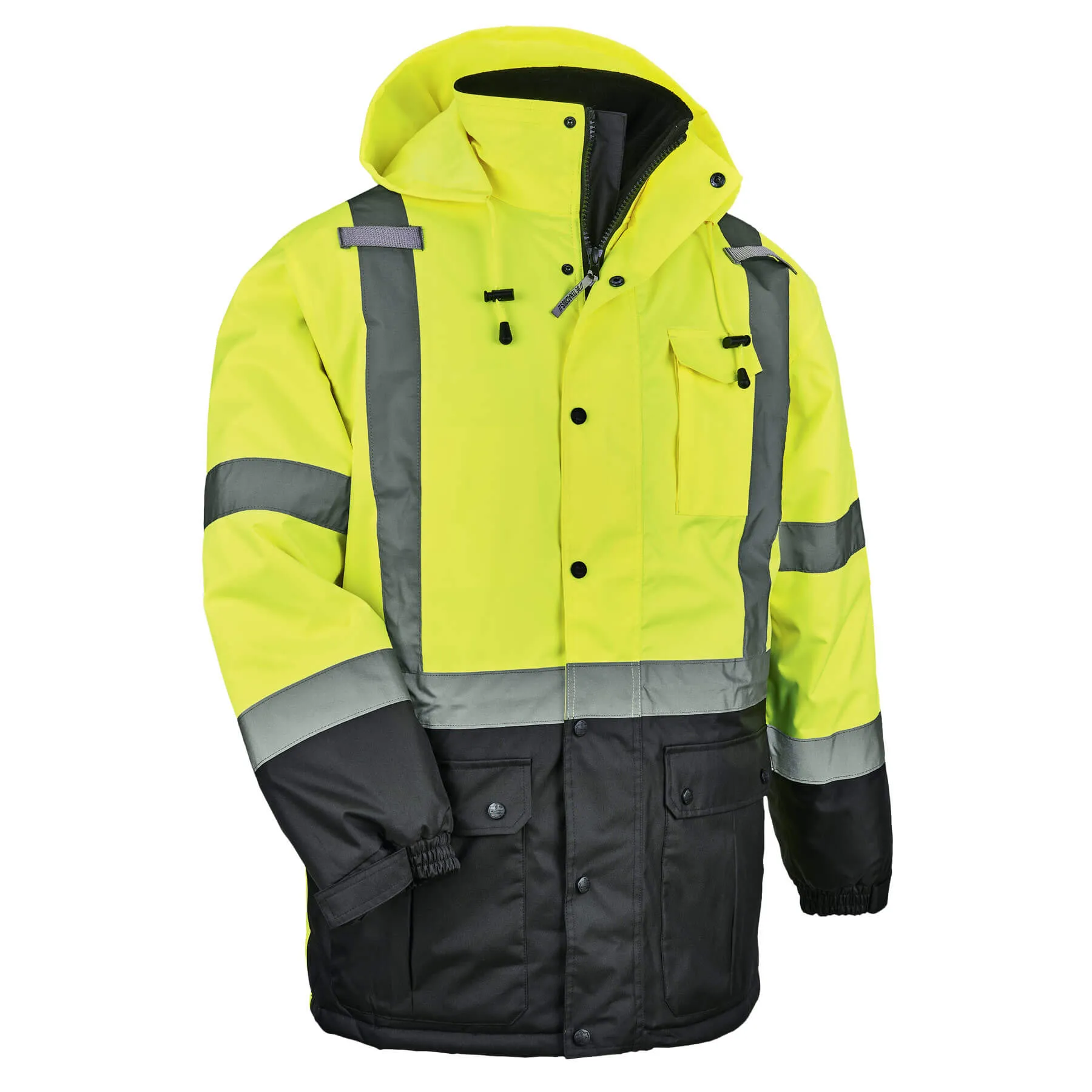 Ergodyne 25567 GloWear 8384 Type R Class 3 Thermal Parka, 3XL, HV Lime